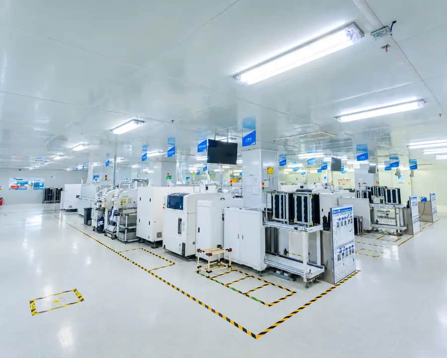 Vehicle electronics cleanroom production and quality control area
