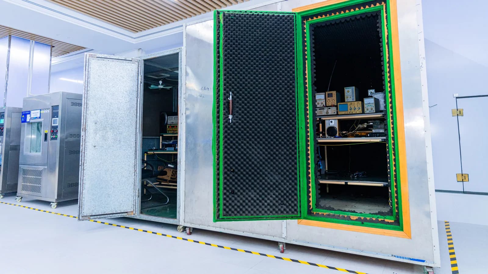 Product testing equipment area