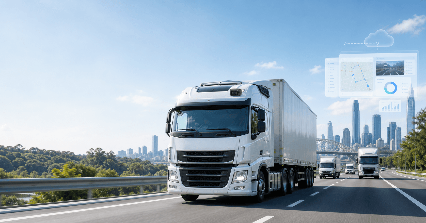 Connected commercial vehicle monitoring and safety systems