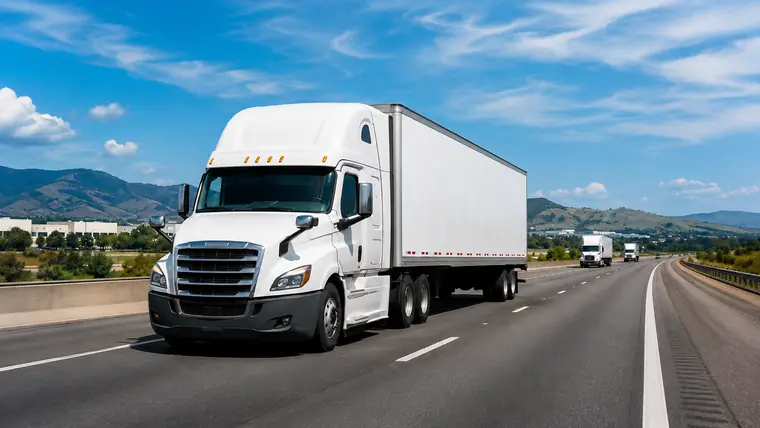 Commercial trucks for logistics fleet safety and real-time monitoring