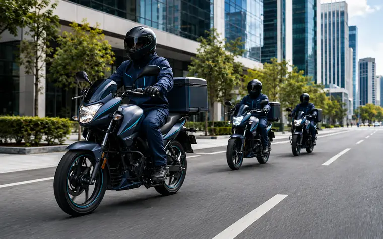 Connected mobility interface for motorcycle fleet electronics