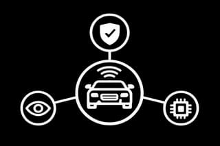 Connected vehicle ecosystem core linking safety, visibility and fleet data modules