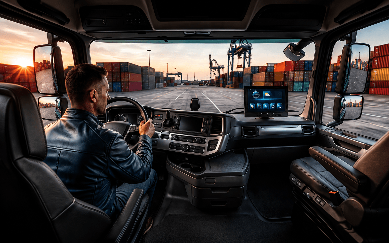 Standalone smart terminal mounted in a commercial vehicle cabin