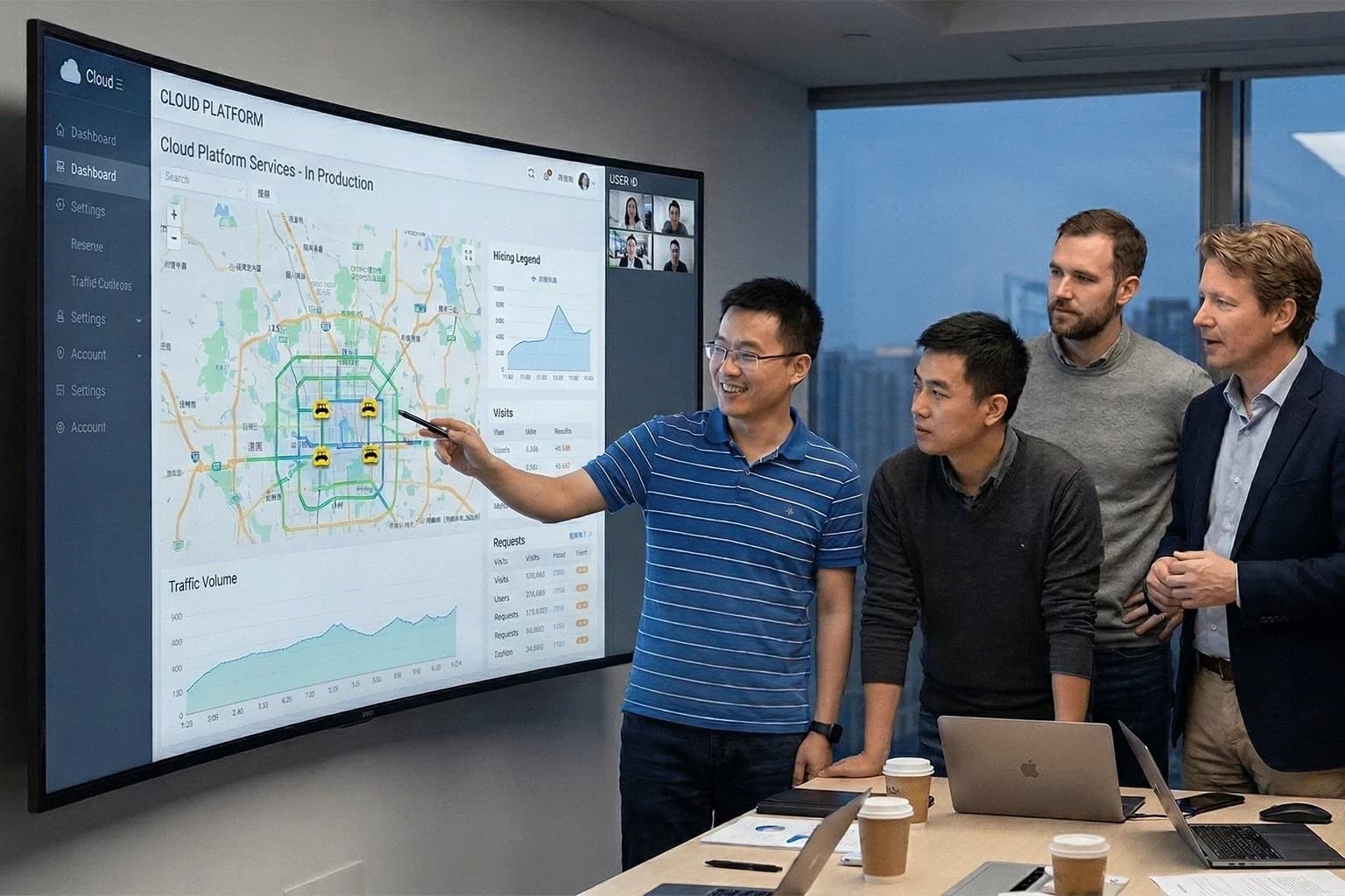 Fleet safety management dashboard for vehicle operations