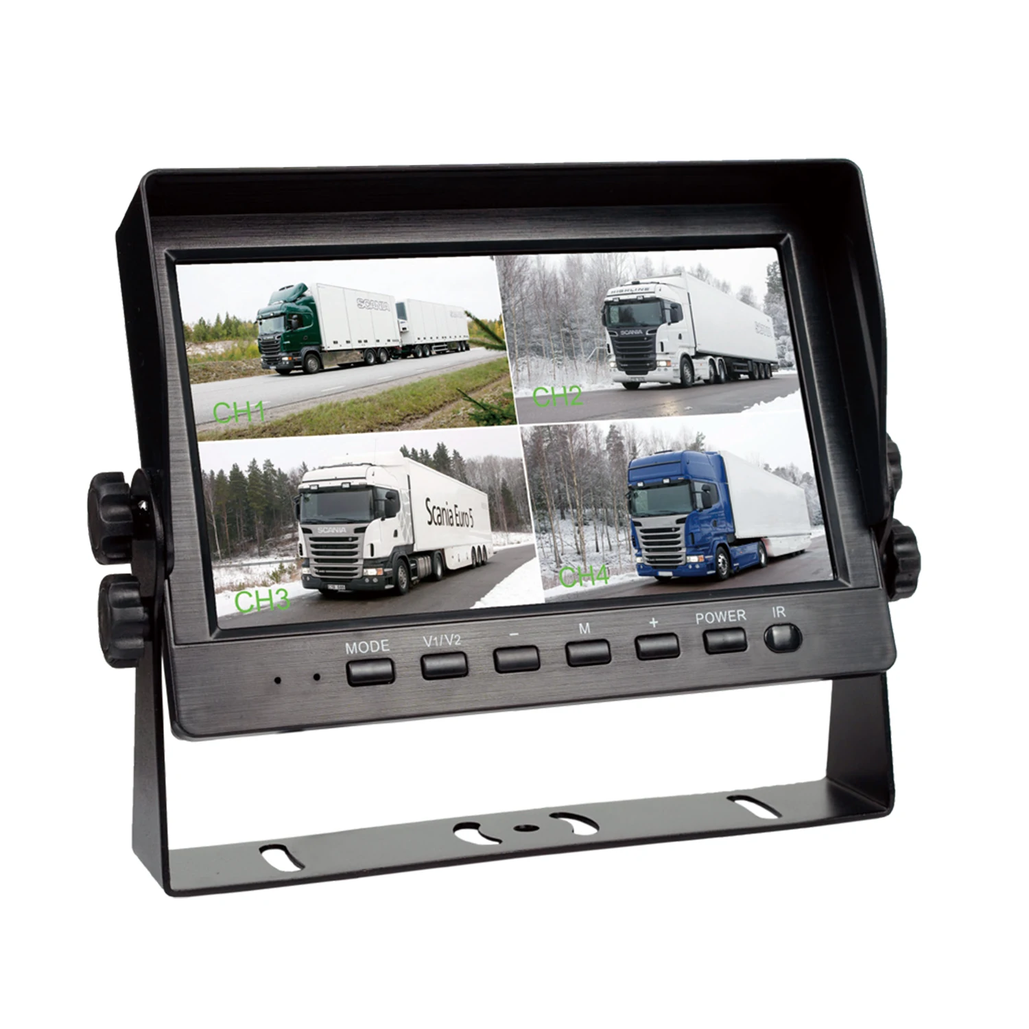 DST-M704A 7-inch quad-split vehicle safety monitor